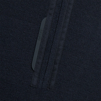 Merino Wool Blend Raglan Quarter Zip Mid Layer Twilight