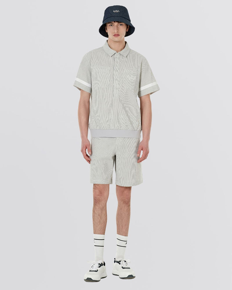 Jean Polo Shirt Co-Ord Grey