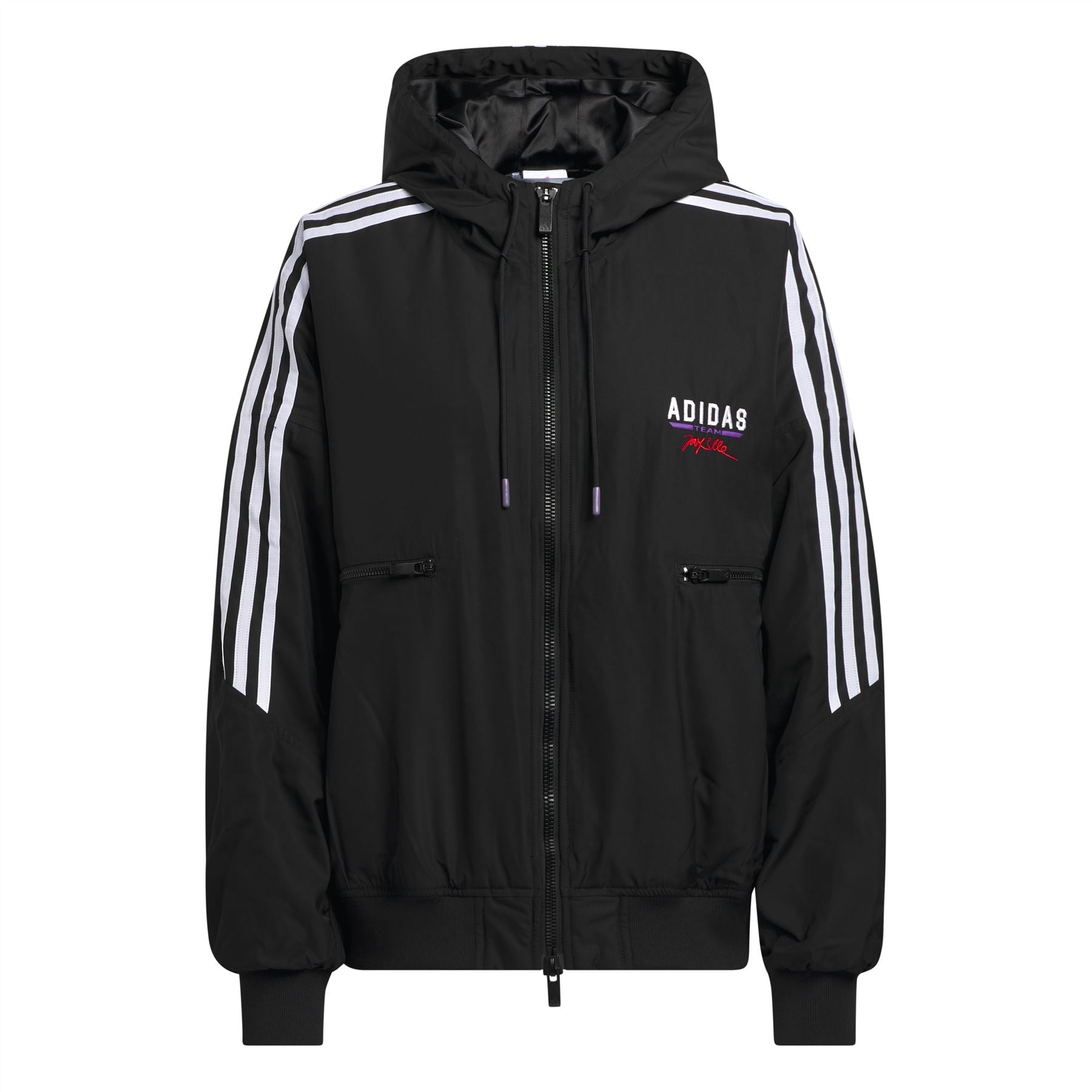 JAY3LLE Hooded Bomber Jacket Black