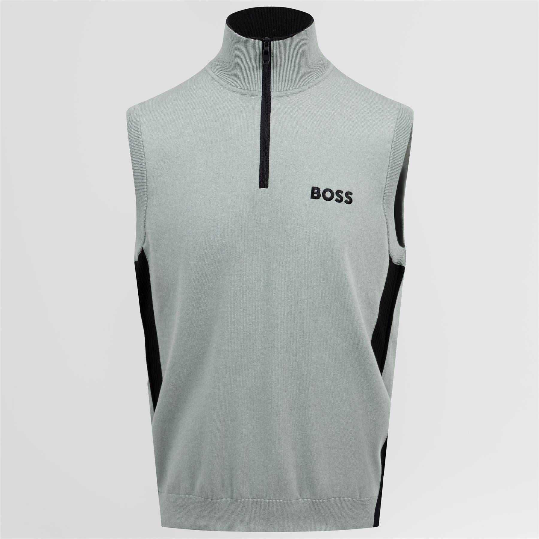 Golf Quarter Zip Gilet Open Green