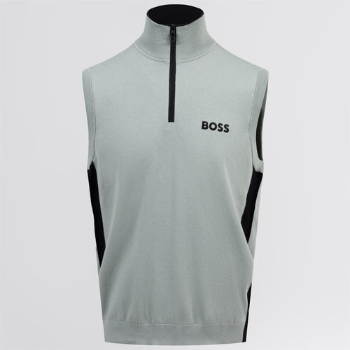 Golf Quarter Zip Gilet Open Green