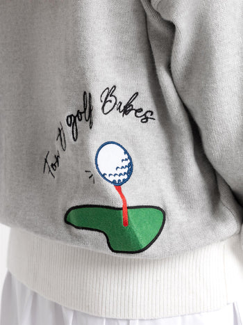 Victoria Paulsen Sophie Cardigan Grey Multi | TRENDYGOLF UK