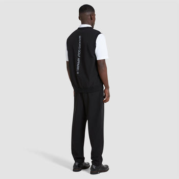 Reversible Legacy V-Neck Gilet Black Check