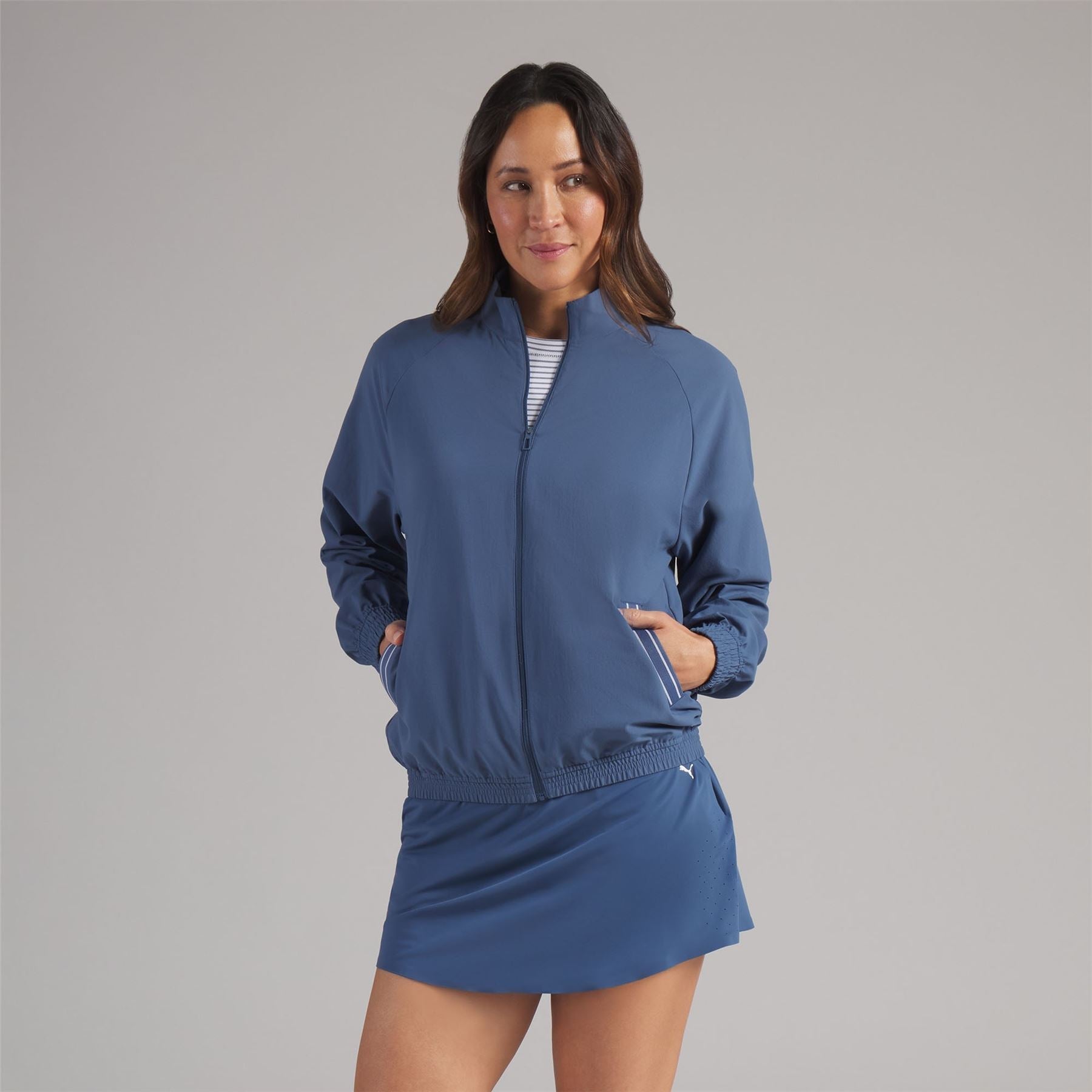 Full Zip Wind Golf Jacket Dark Indigo