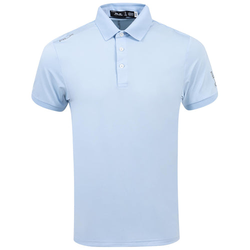 RLX Tailored Fit Airflow Polo Pink Office Blue - SS24