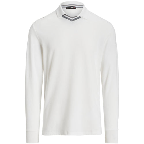 RLX Tailored Fit Long Sleeve Johnny Collar Polo Ceramic White - SS24