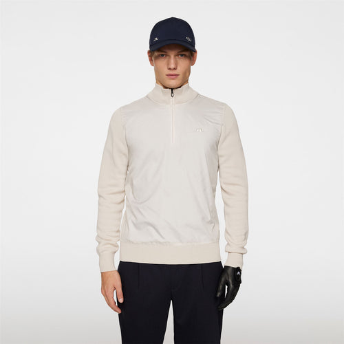 x Glenmuir Rob Quarter Zip Hybrid Jacket Moonbeam