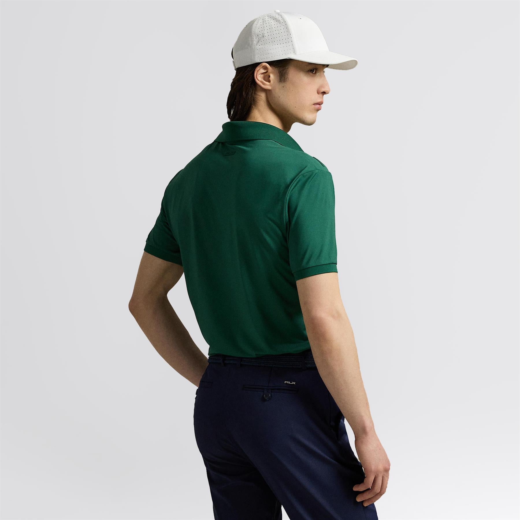 Polo Ralph Lauren グリーン ジャージトップス　M Ralph Lauren RLX Tailored Fit Airflow Jersey Polo Kelly Green