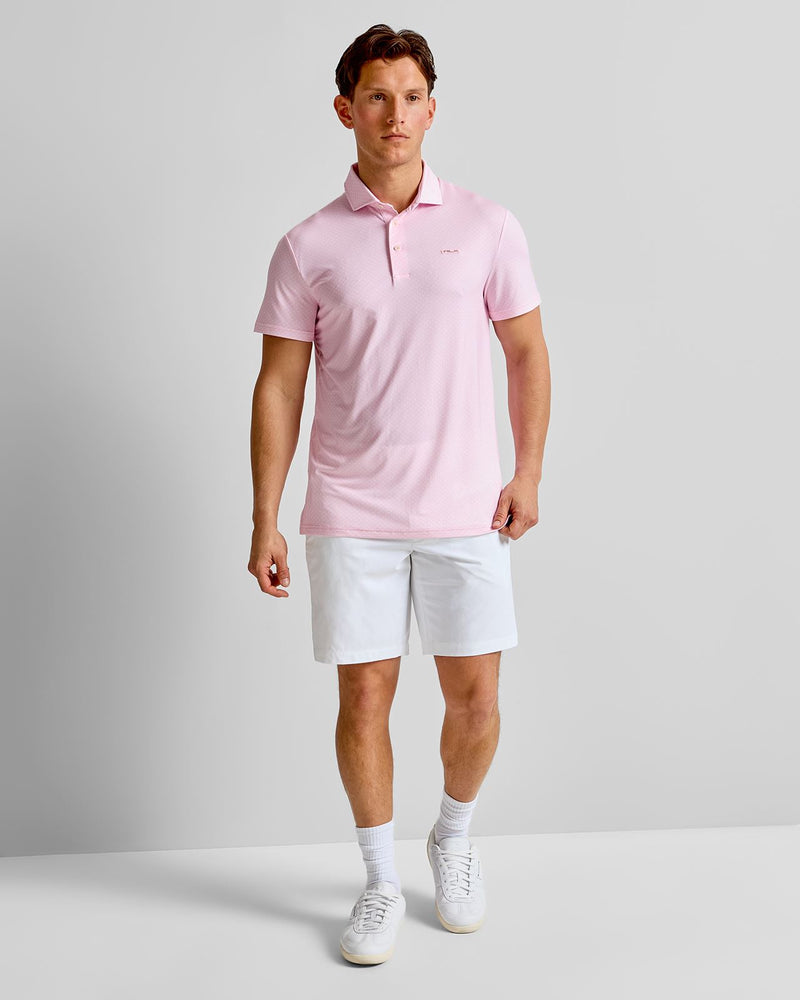 RLX Tailored Fit Lightweight Airflow Polo Carmel Pink Magnolia Diamond