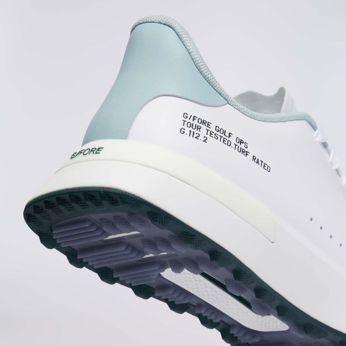 G.112 Hybrid Spikeless Golf Shoes Snow/Light Sage