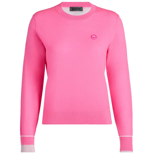 Womens Happy G's Merino Wool Sweater Knockout Pink - SS25