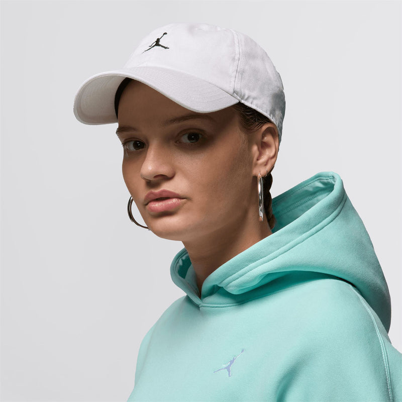 Jordan Club Unstructured Curved-Bill Hat White/Black