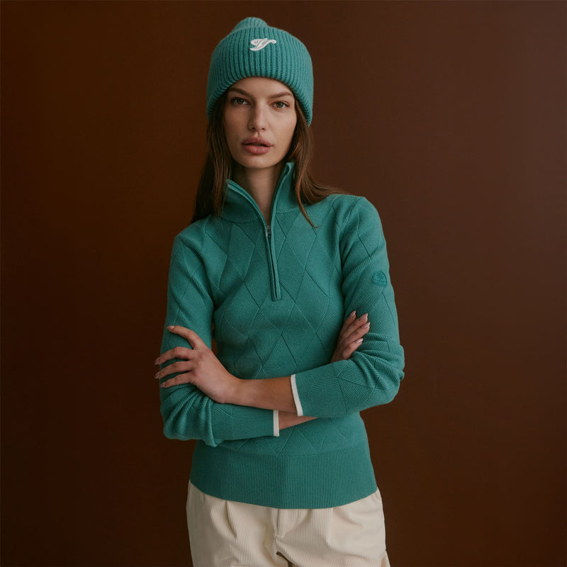 Lawson Half Zip Knit Deep Sea
