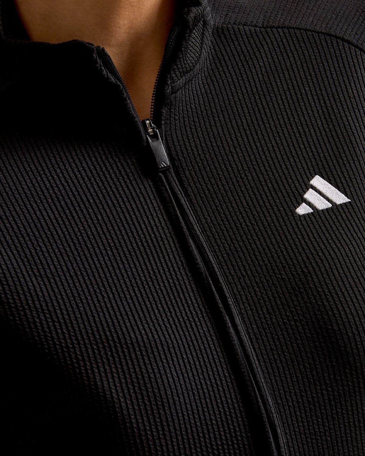 Performance Texture Full Zip Jacket Black