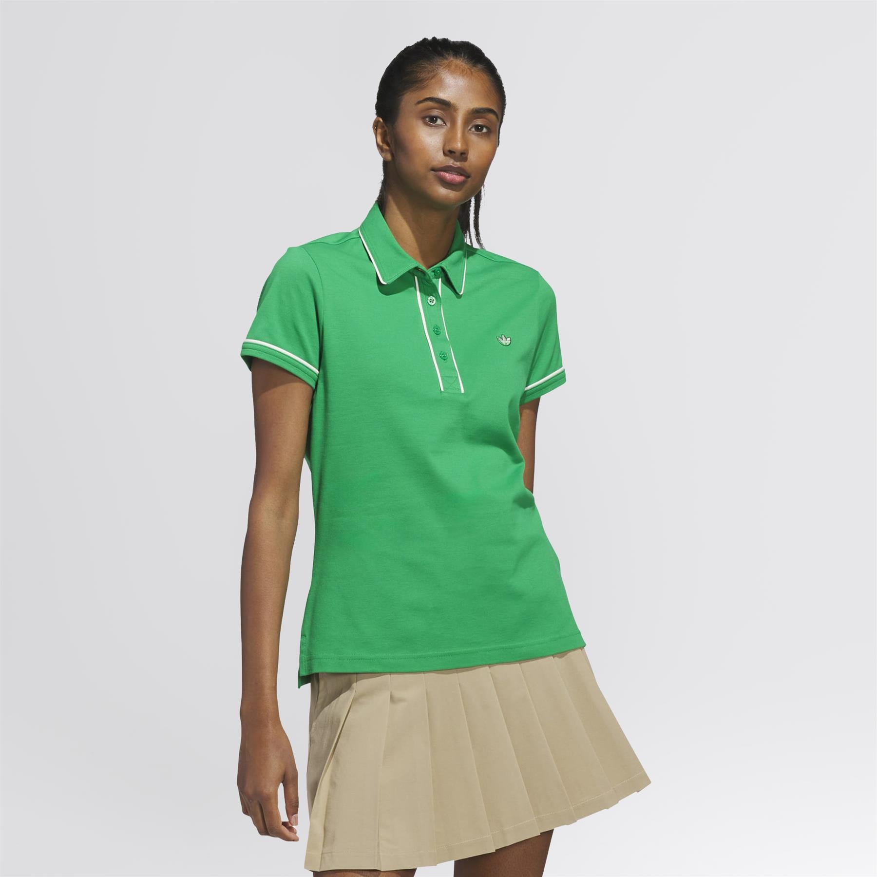 Twistknit Trefoil Polo Green