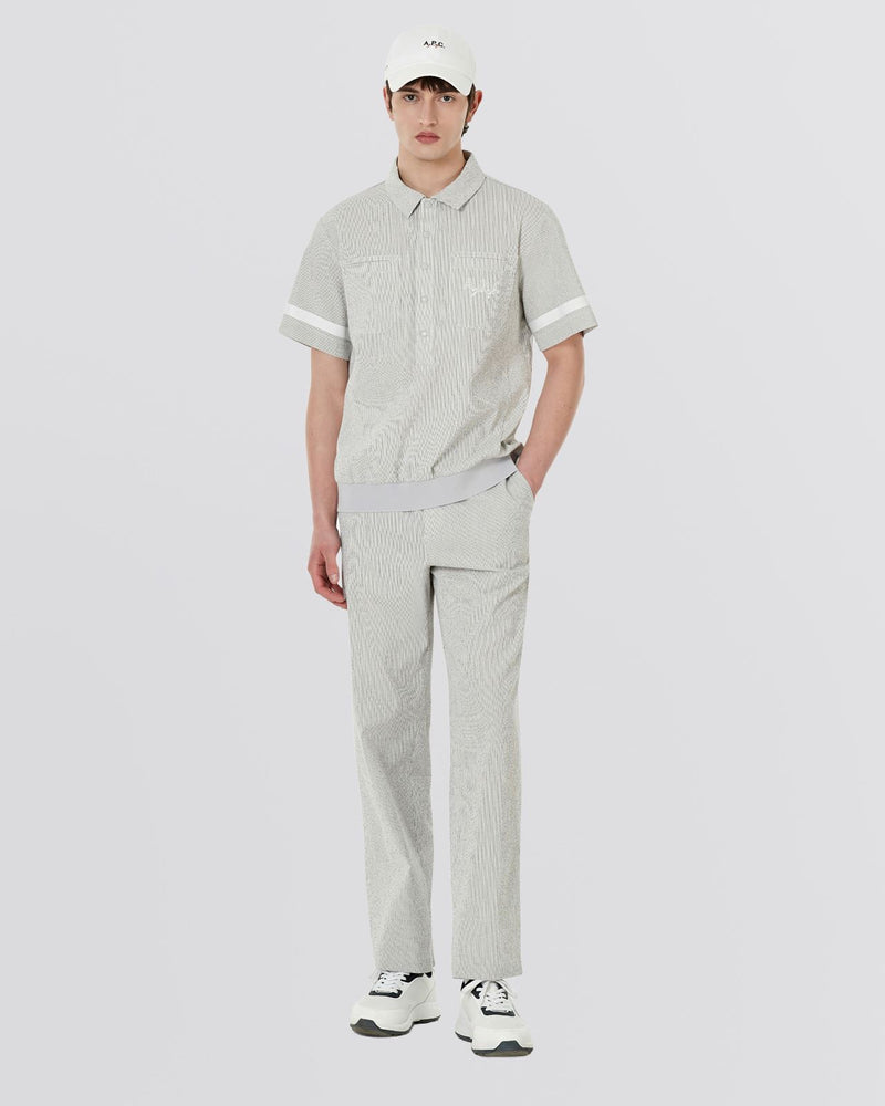 Jean Polo Shirt Co-Ord Grey