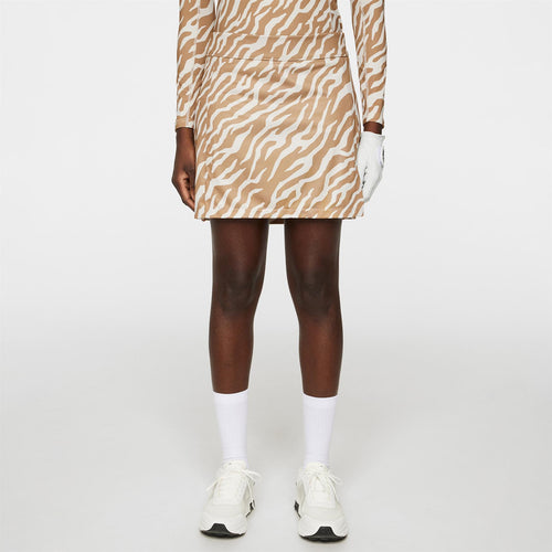 Amelie Mid Print Skirt Tour Tigers Eye