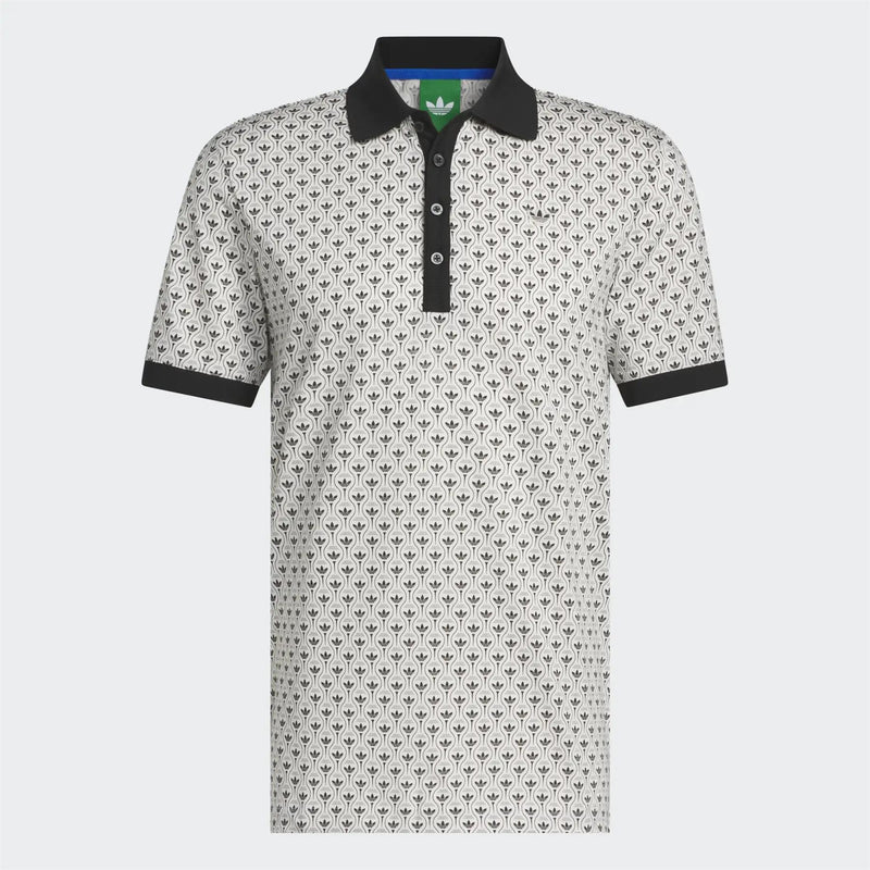 Originals All Over Trefoil Polo Black/Chalk White