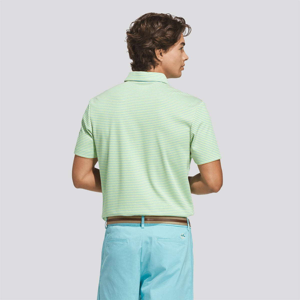 Originals Stripe Pique Polo Pure Lemon/Light Aqua