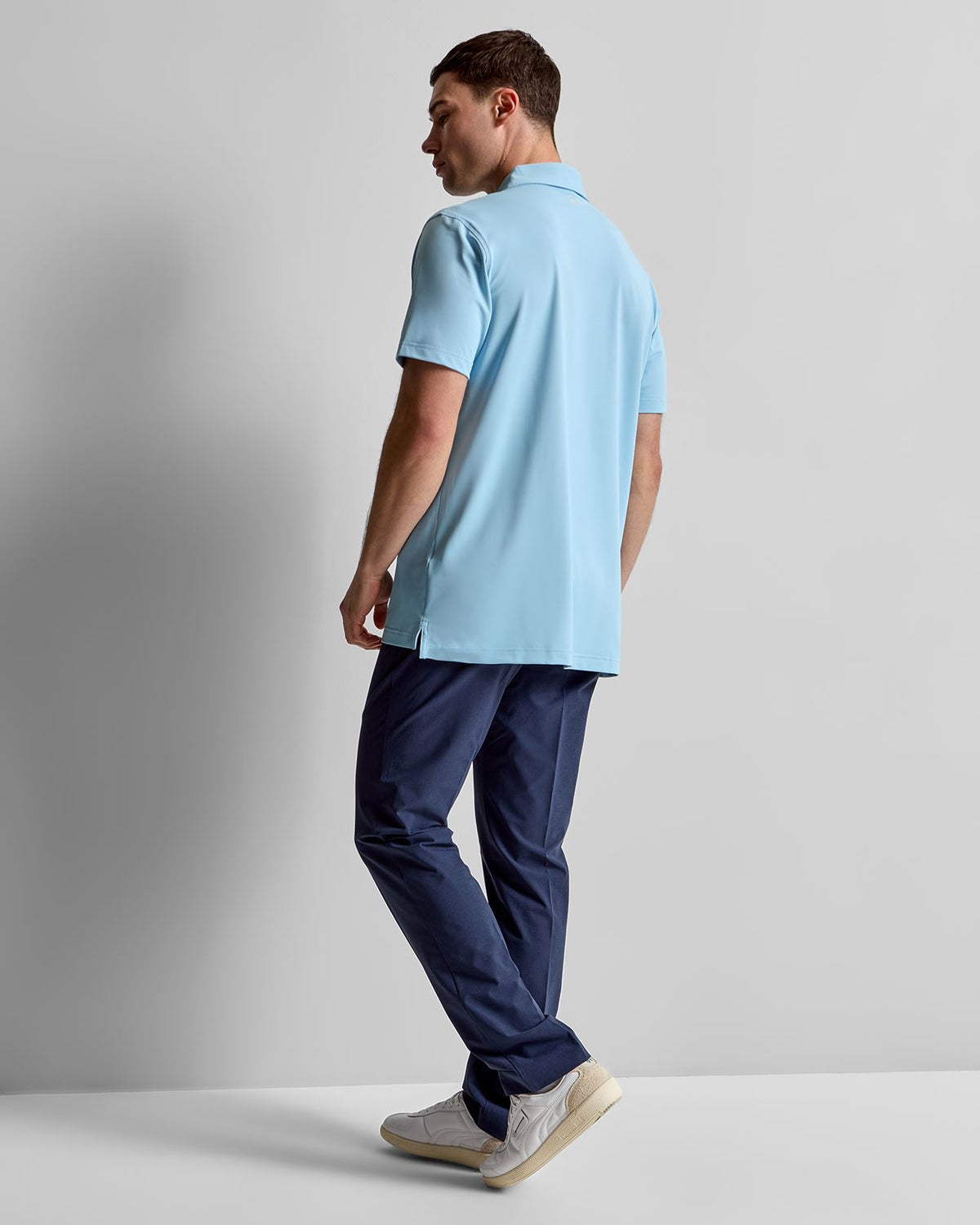 Soul Performance Mesh Polo Blue Frost