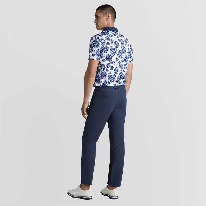 Floral Print Tech Jersey Polo Willow