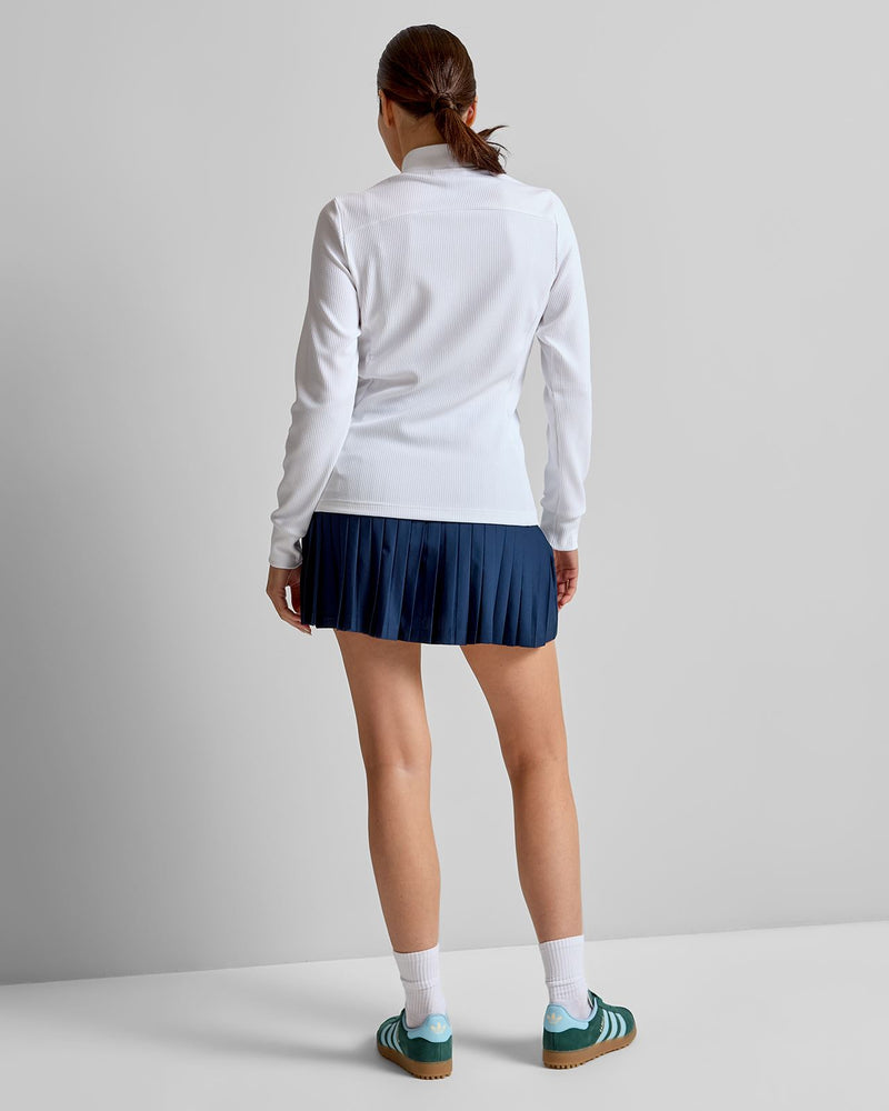 Performance Texture Full Zip Jacket White