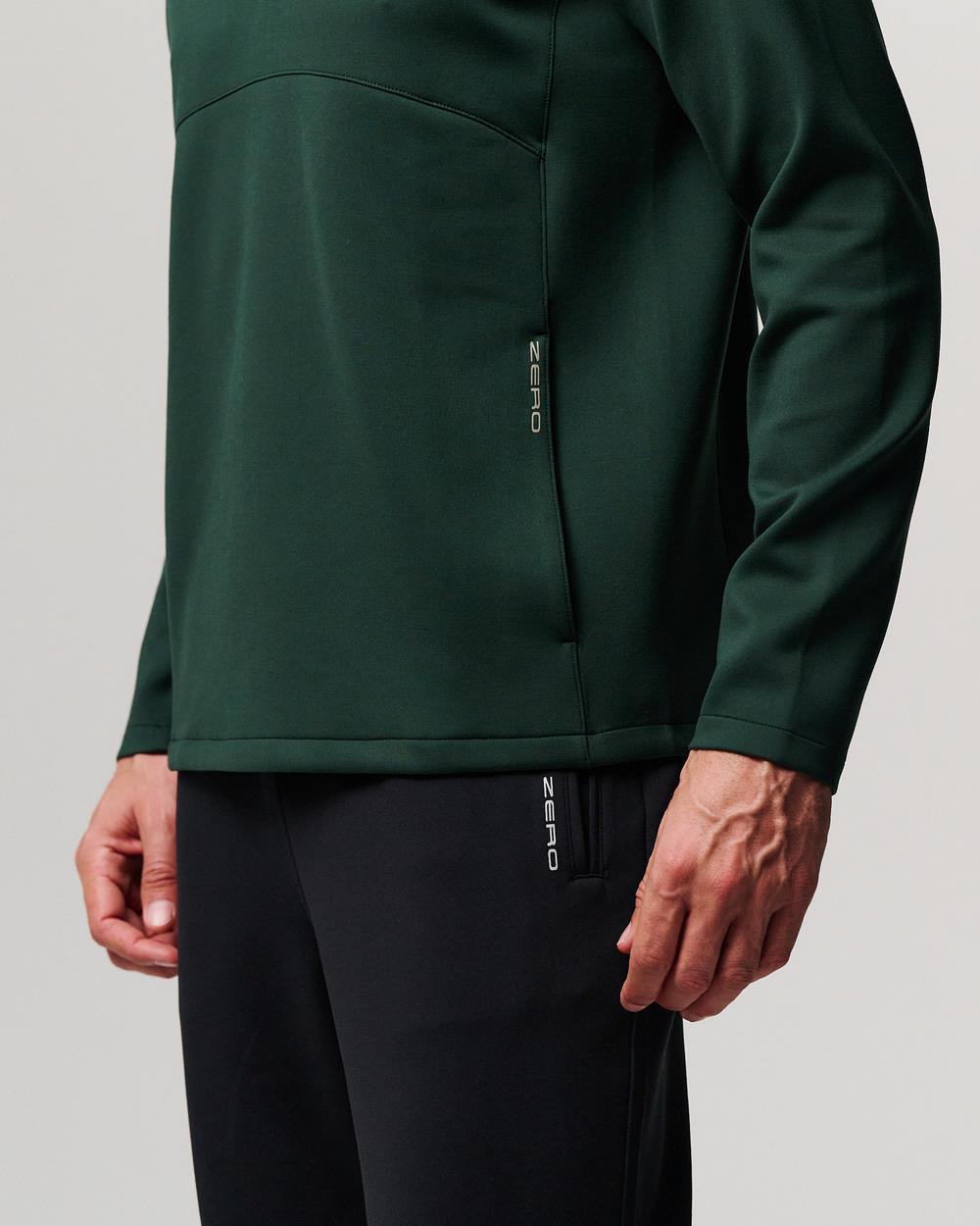 TKO Quarter Zip Pullover Racing Green