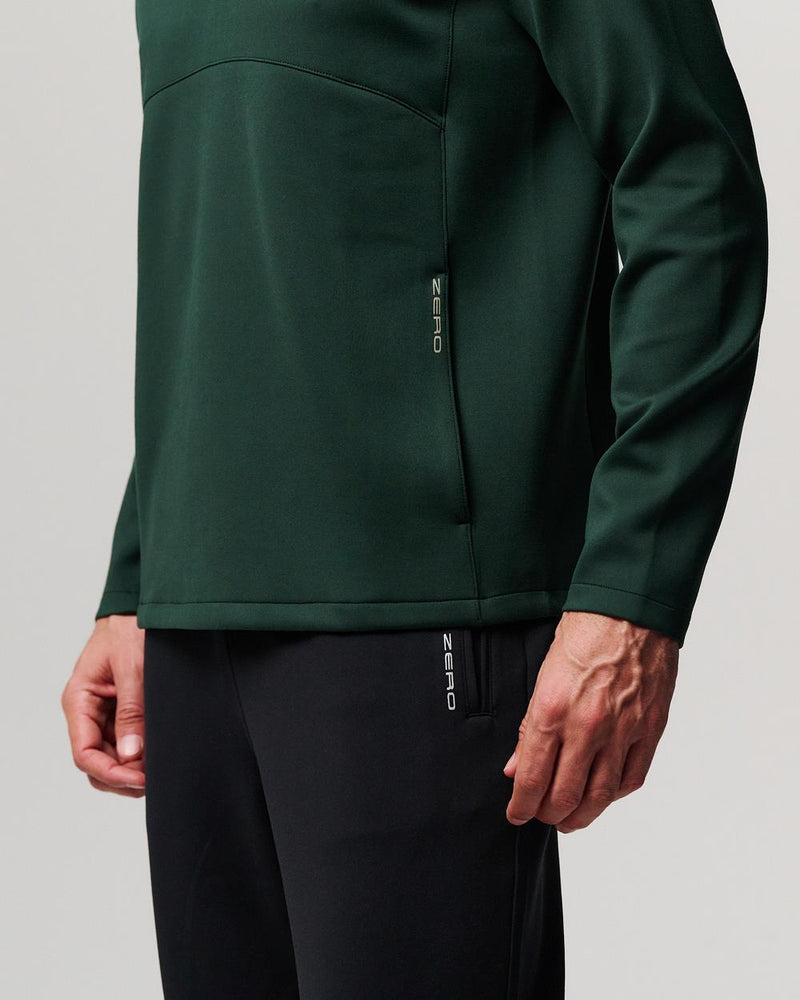TKO Quarter Zip Pullover Racing Green