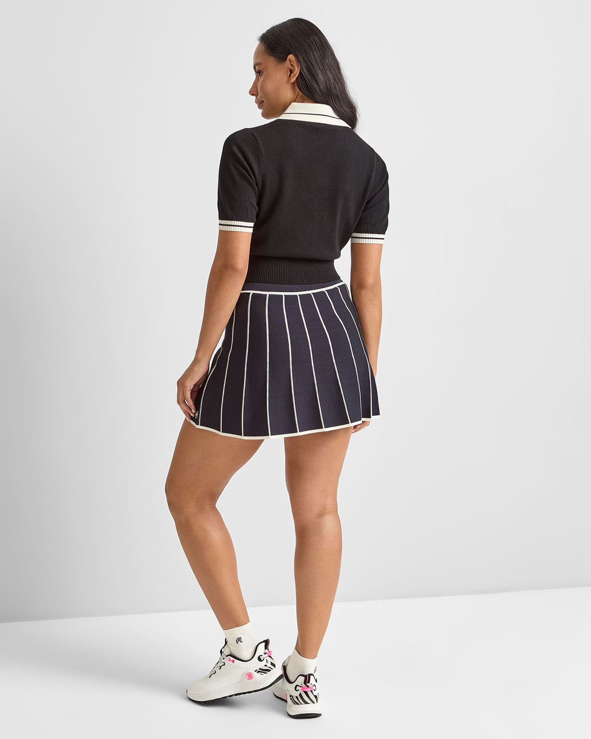 Mikayla Knit Polo Black