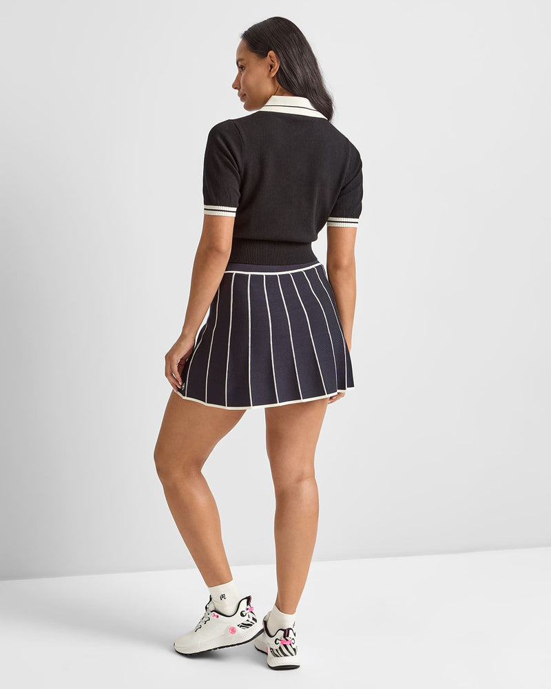 Mikayla Knit Polo Black