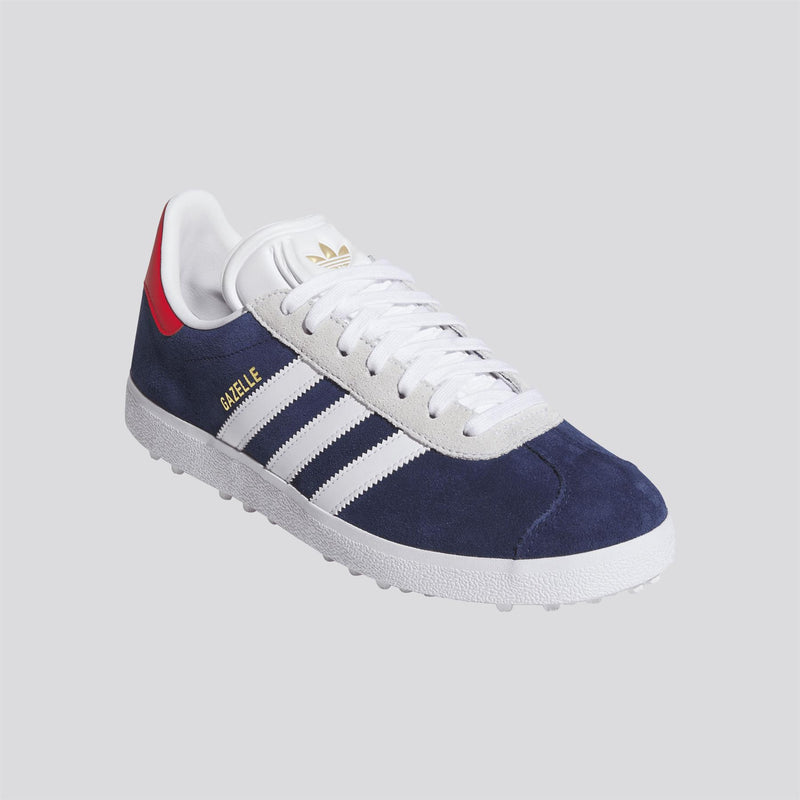 adidas Originals Gazelle Spikeless Golf Shoes Dark Blue/Footwear White/Pure Ruby