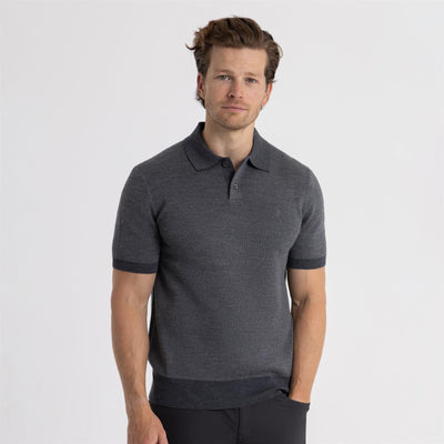 RLX Performance Wool Sweater Polo Grey Combo