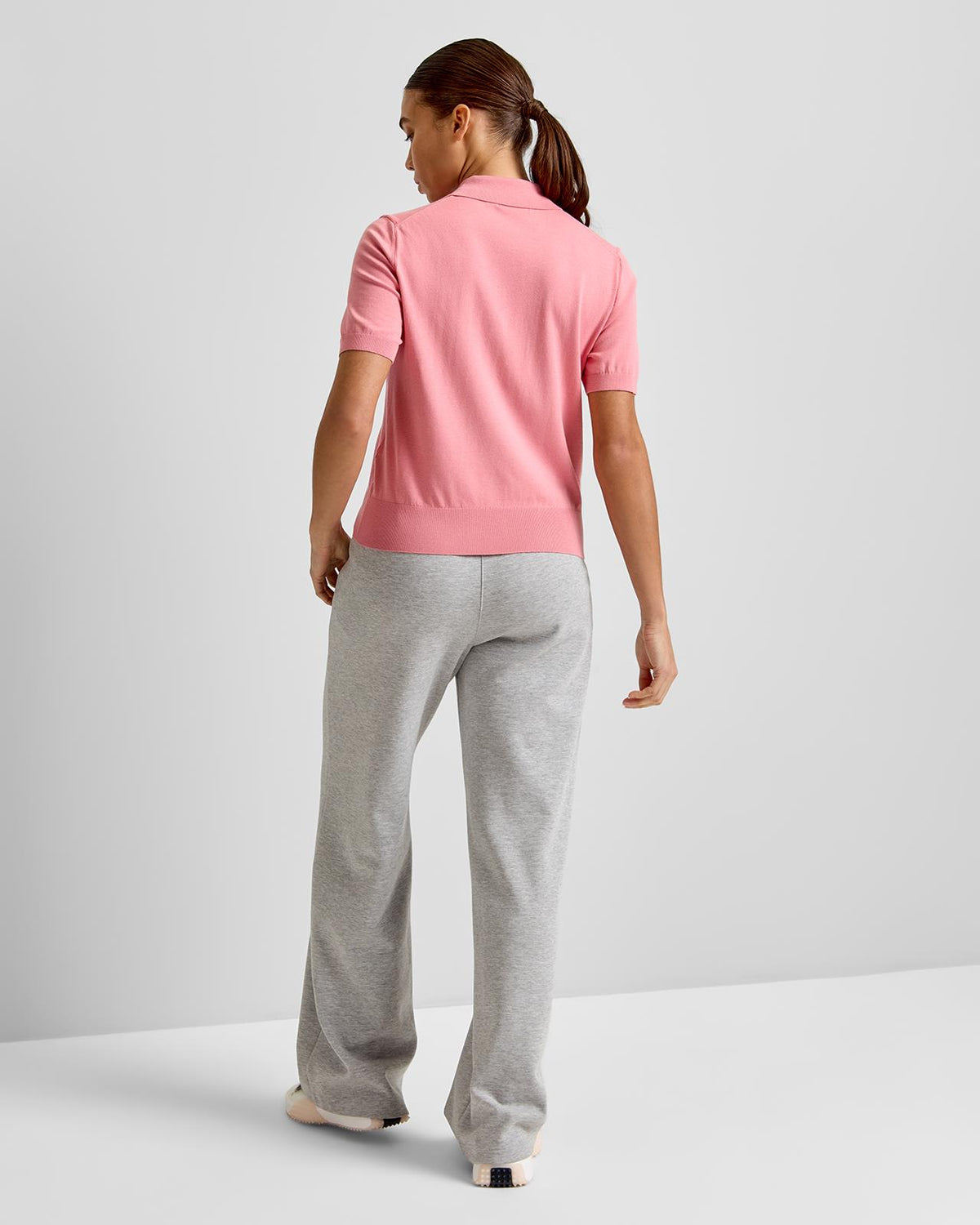 Blake Knit Polo Flamingo Plume