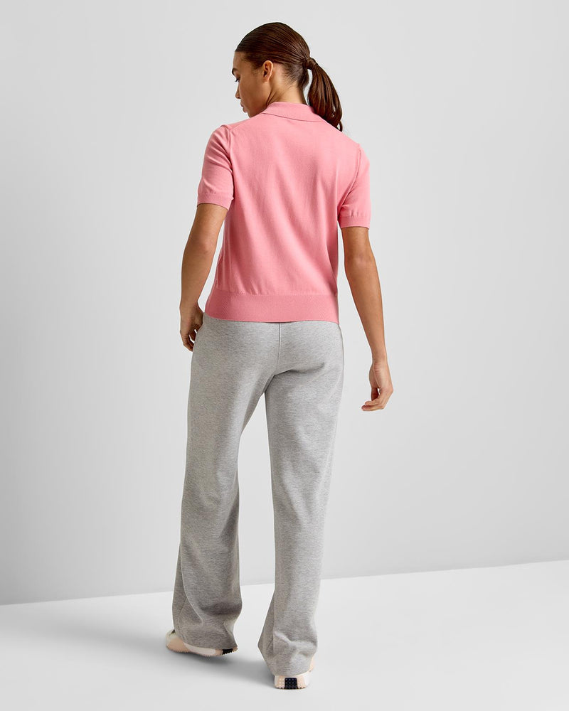 Blake Knit Polo Flamingo Plume