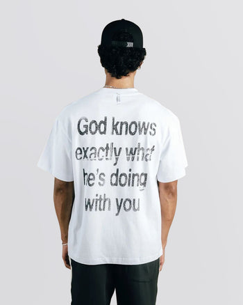 Students Golf God Knows T-Shirt White | TRENDYGOLF UK