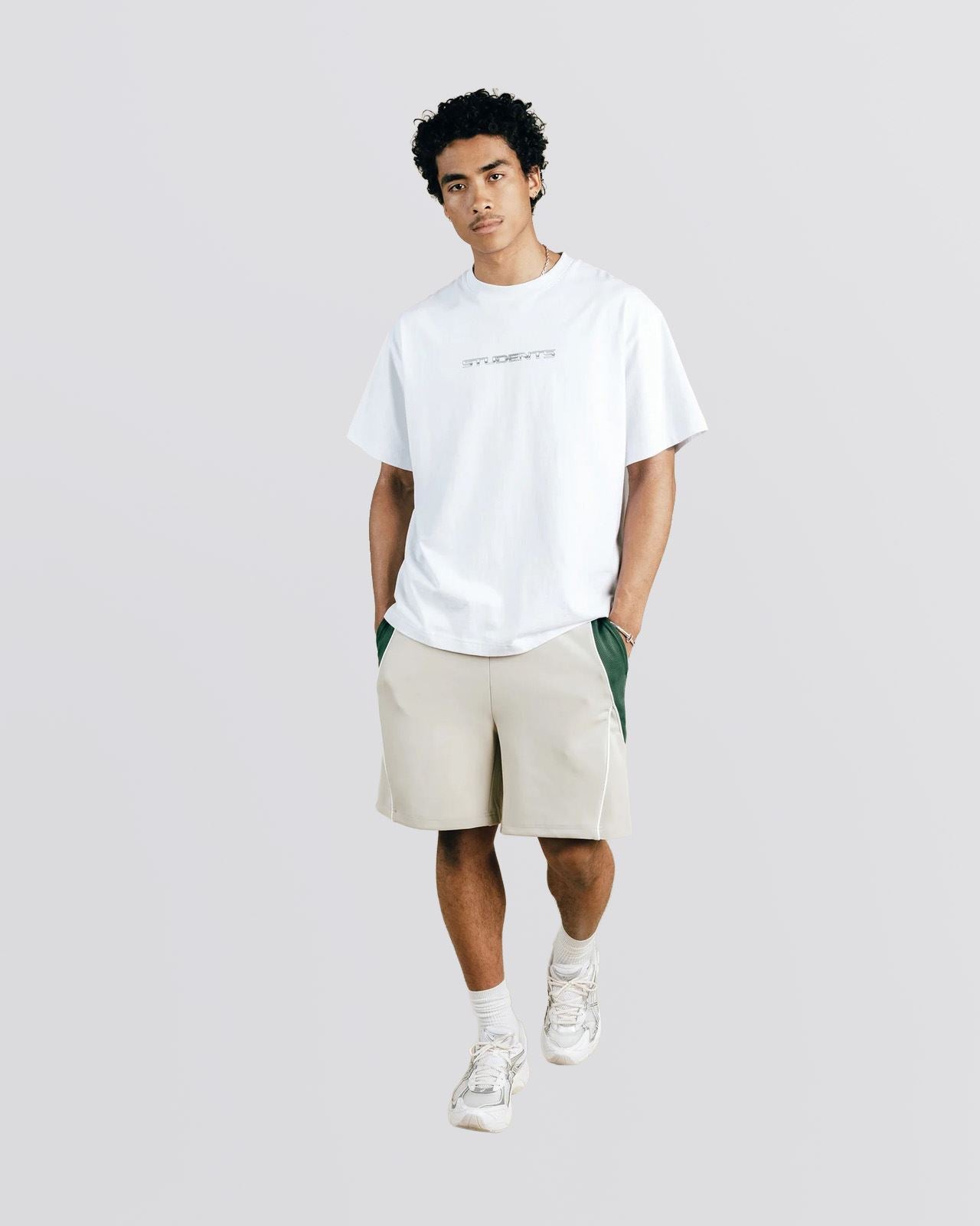 Exhibition Track Shorts Sand