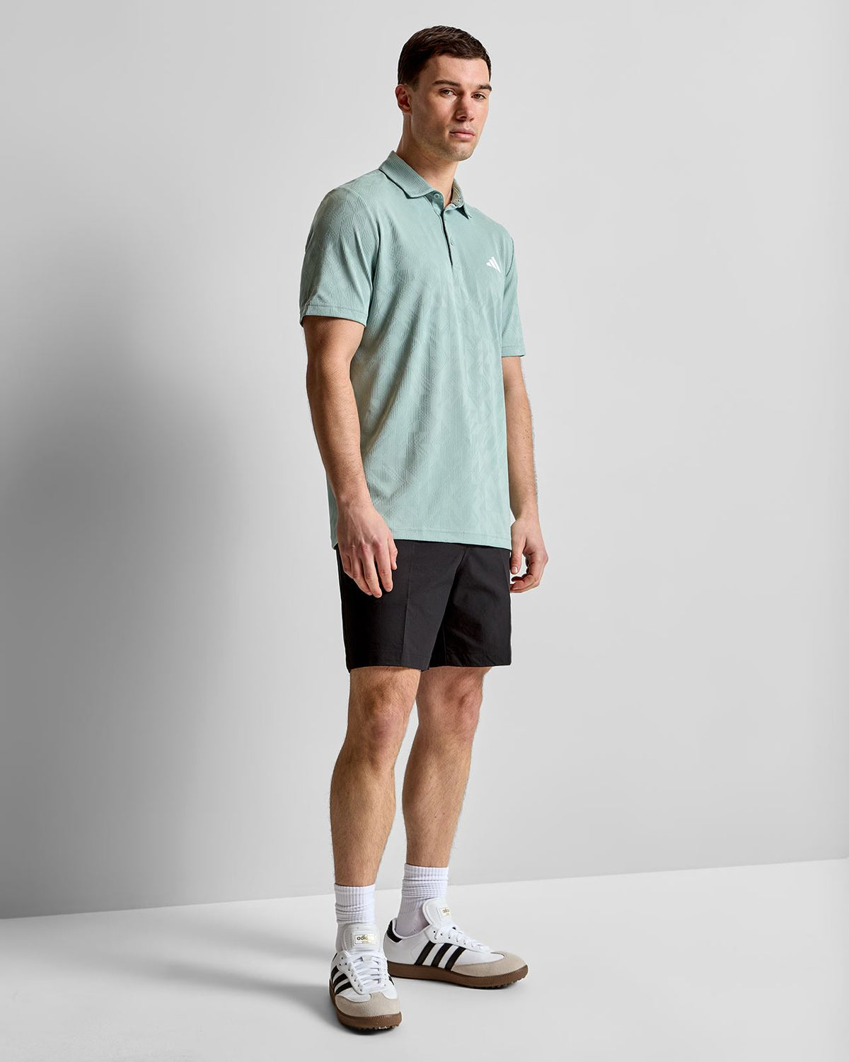 Ultimate365 Jacquard Climacool Polo Wonder Sage