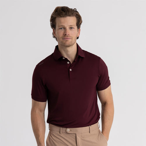 RLX Tailored Fit Lightweight Airflow Jersey Polo Rich Ruby