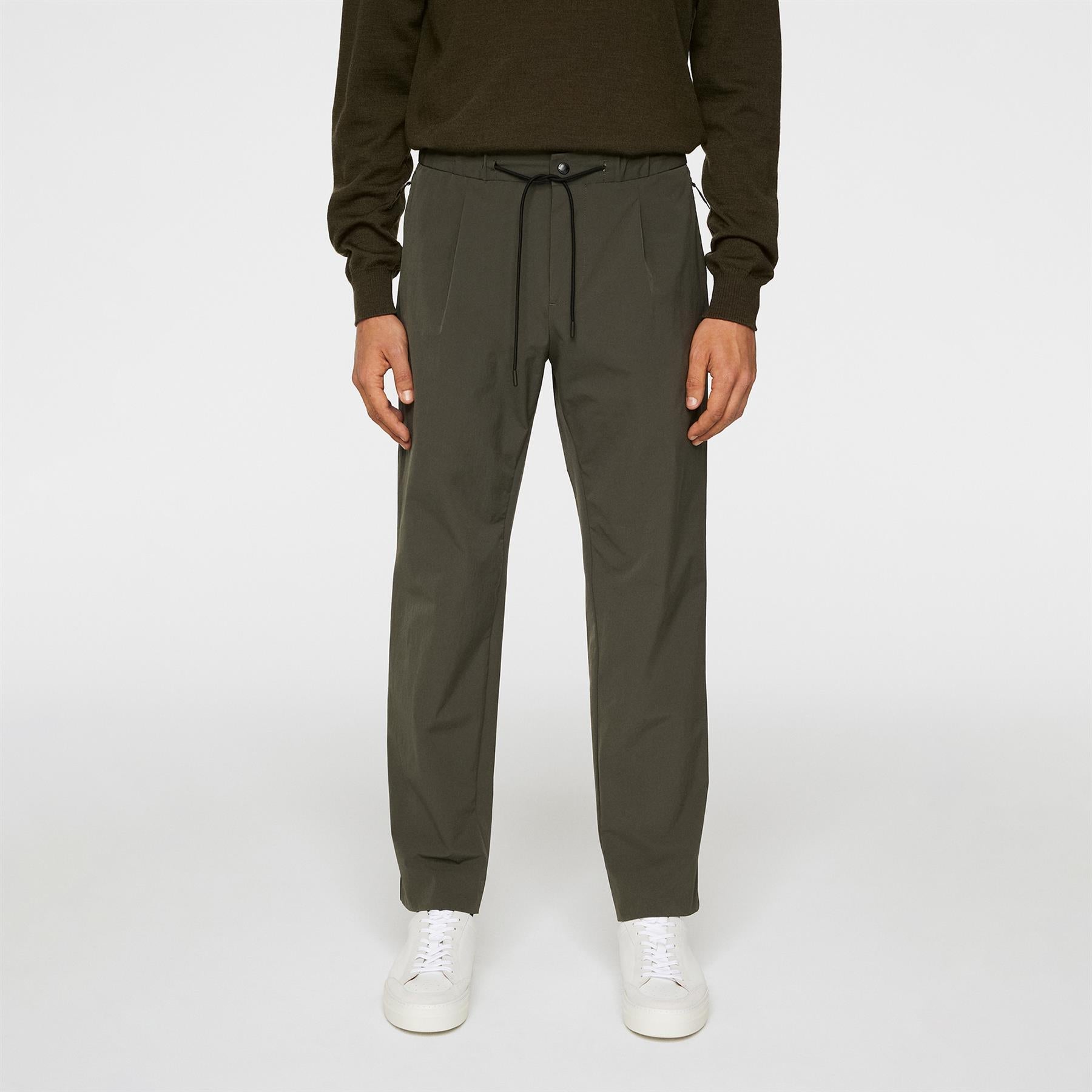 Jin DS Pleated Pants Forest Green