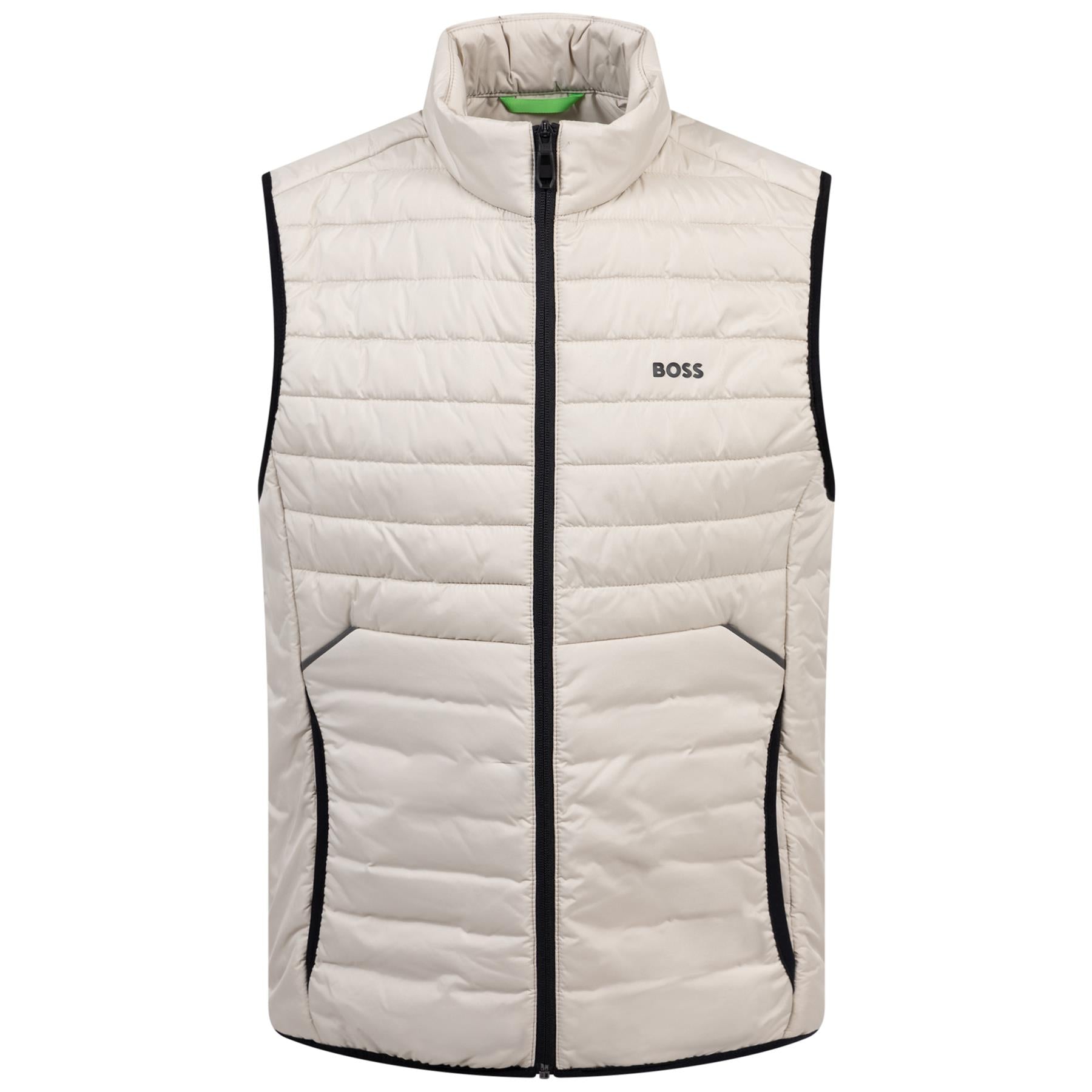 HUGO BOSS GOLF V-Thor 2 Vest ボス ゴルフ ベスト BOSS Thor 2 Full Zip Gilet Light Beige | TRENDYGOLF.COM