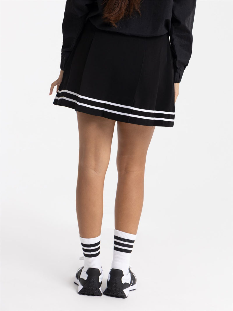 Jodie Stripe Skort Black/White