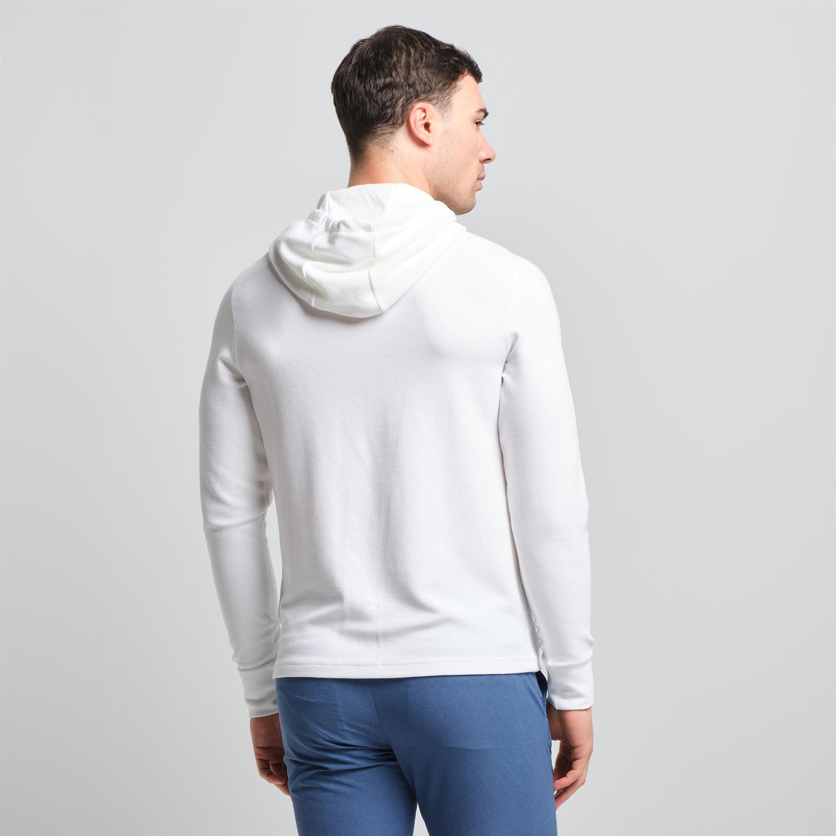 RLX Performance Tech Waffle Knit Hoodie Ceramic White