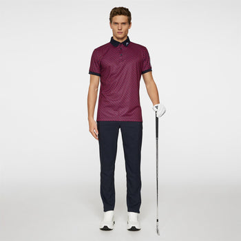 Tour Tech Print Polo Tour Geo Navy