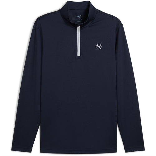 Pure 2.0 Texture Quarter Zip Deep Navy - SS25