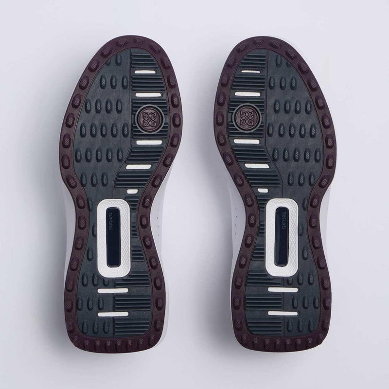 G.112 Spikeless Golf Shoes Snow/Dark Plum