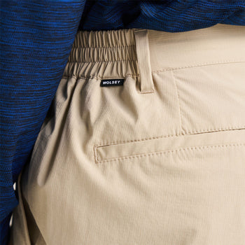 Stretch Golf Trousers Beige