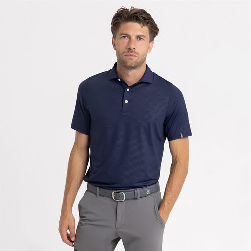 Motion Embossed Polo Atlanta Blue