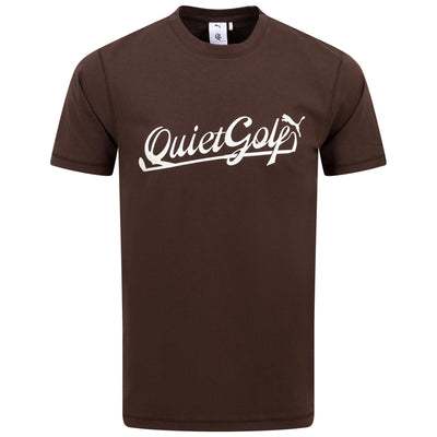 x QGC Script Graphic T-Shirt Brown - SS24