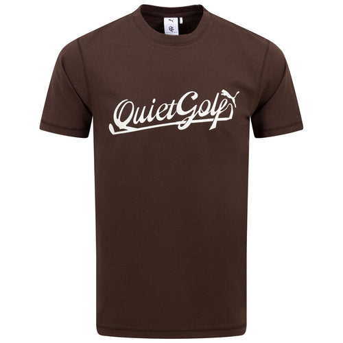 x QGC Script Graphic T-Shirt Brown - SS24