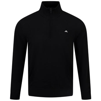 J.Lindeberg Jeffrey Windbreaker Sweater Black | TRENDYGOLF UK